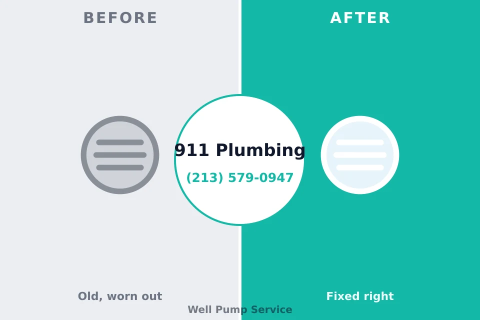 Before and after: plumbing repair Central City, PA